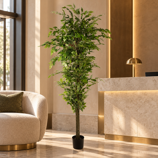 180cm Artificial Ficus Tree Green