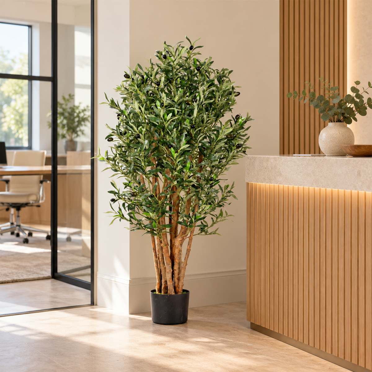 125cm Artificial Olive Tree