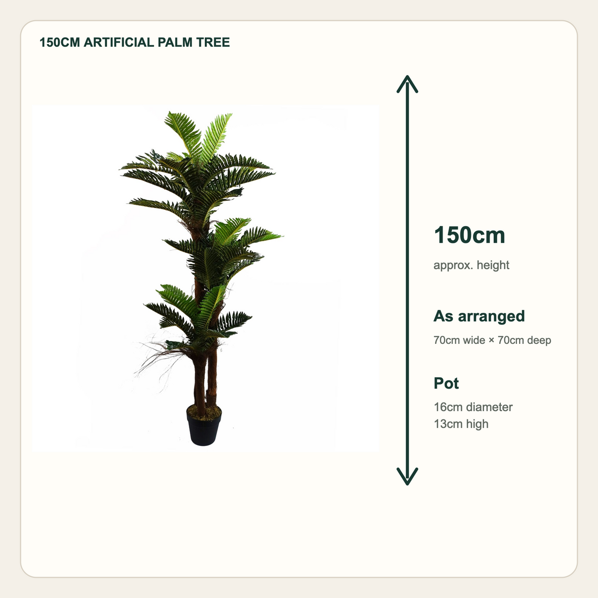 150cm Artificial Palm Tree